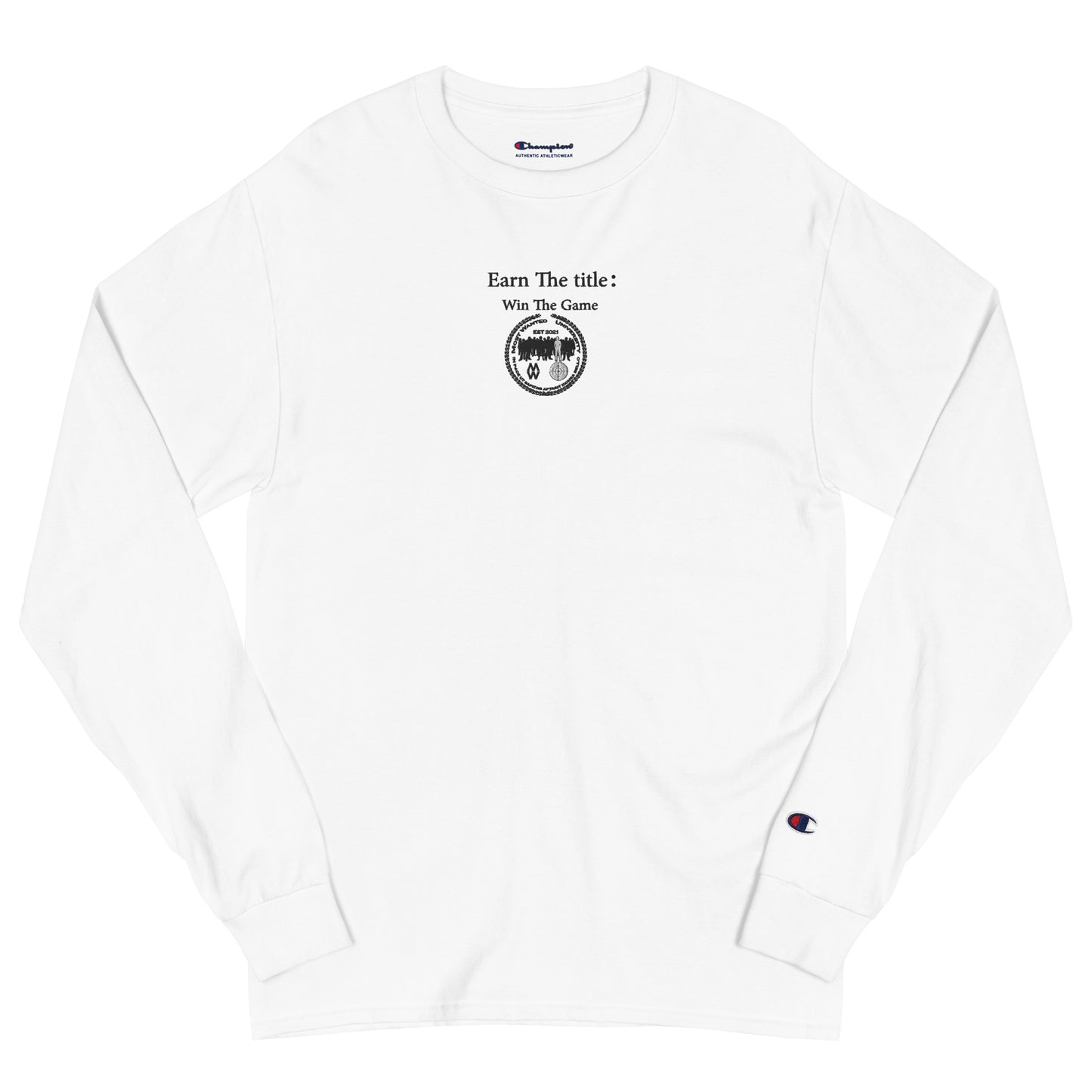 (Phrases) Earn The Title: Win The Game- Most Wanted University (Embroidery)