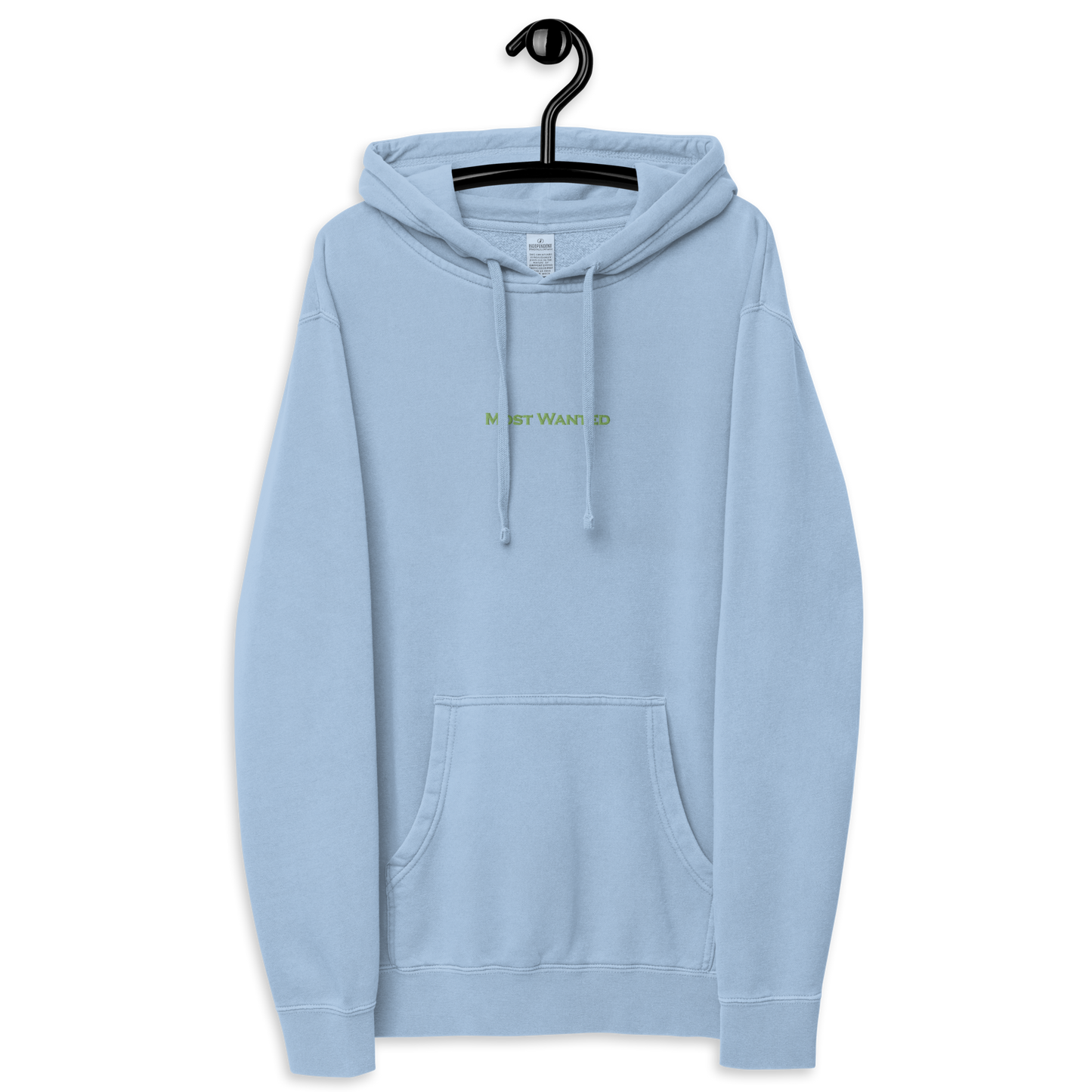 MOST WANTED HOODIE GREEN EMBROIDERED MOST WANTED "CHILL 🥶🥶🥶"