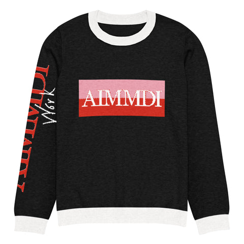 AIMMDI- Knitted crew neck sweater