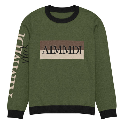 AIMMDI- Knitted crew neck sweater