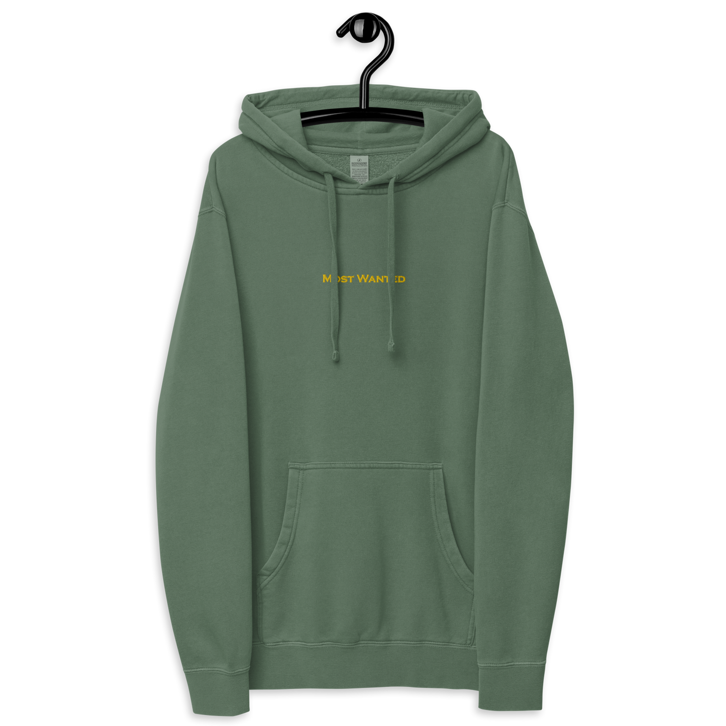 MOST WANTED HOODIE YELLOW EMBROIDERED MOST WANTED "CHILL 🥶🥶🥶"