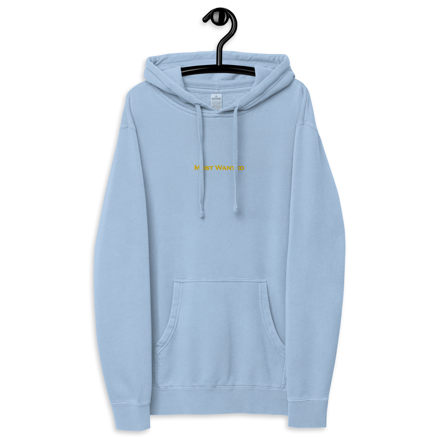 MOST WANTED HOODIE YELLOW EMBROIDERED MOST WANTED "CHILL 🥶🥶🥶"