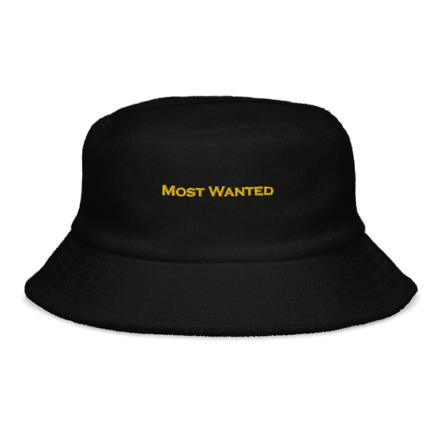 Gold Embroidered "Most Wanted" Chill🥶🥶🥶 Bucket Hat